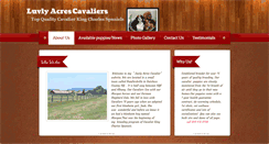 Desktop Screenshot of luvlyacrescavaliers.com